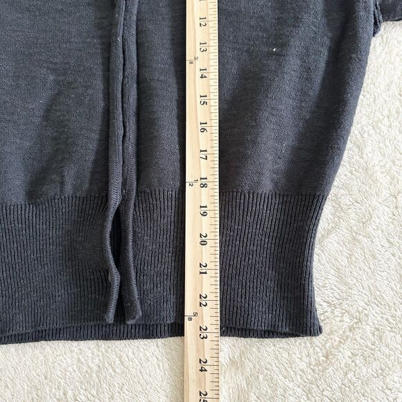 Free People Cardigan Sweater Size XS Navy Blue Kait Cardi Cotton Linen - Picture 7 of 8